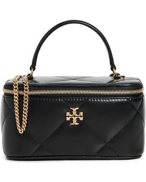 Tory Burch Kira Diamond Quilt Vanity Case - Black