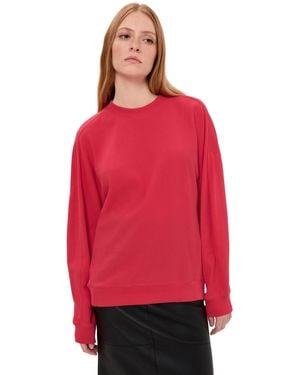Tibi Lightweight Crew Neck Sweater - Red