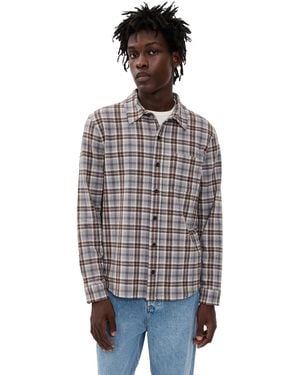 Vince Plaid Knit Shirt - Multicolour