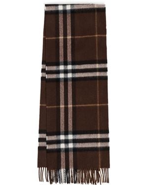 Burberry Giant Check Cashmere Scarf - Black