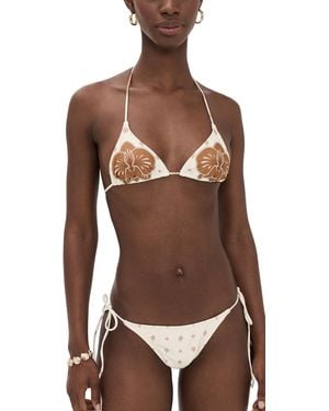 Shani Shemer Daphne Bikini Top - Brown