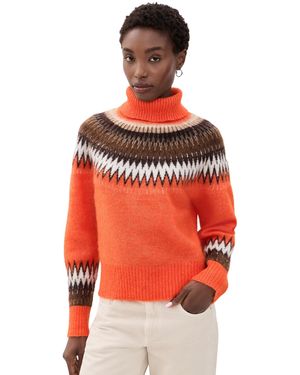 ALIGNE Dakota Fair Isle Sweater - Red