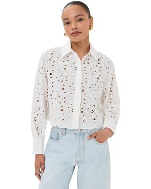 Jonathan Simkhai Penelope Long Sleeve Shirt - White