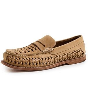 Sperry Top-Sider Cup Woven Penny Loafers - Natural