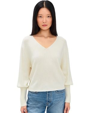 Moussy Mv 2Face Dolman Knit Top - White