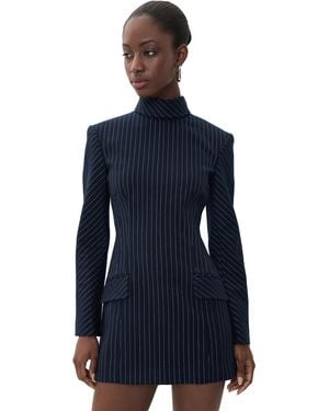 AKNVAS Toni Pinstripe Dress - Blue