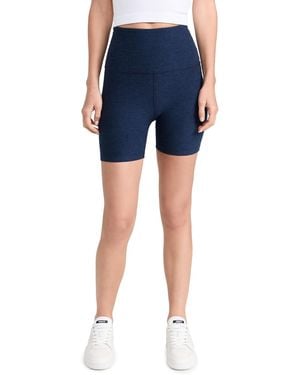 Beyond Yoga Spacedye Keep Pace Biker Short - Blue