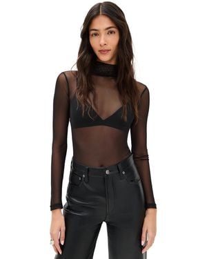 Le Bos Margot Thong Bodysuit - Black
