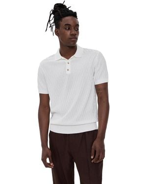 Club Monaco Diamond Polo - White