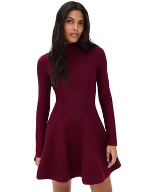 Fleur du Mal Long Sleeve Flared Corset Dress