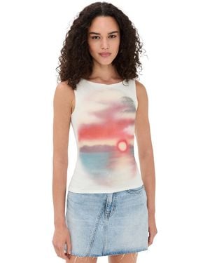 Peachy Den Souvenir Top - Multicolor
