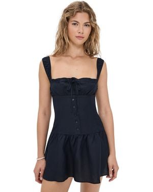 Lioness Heart Shaped Mini Dress - Black