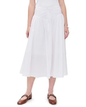 Peachy Den Deba Midi Skirt - White