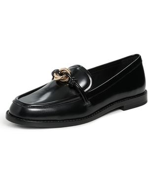 Loeffler Randall Roma Loafers With Hardware - Black