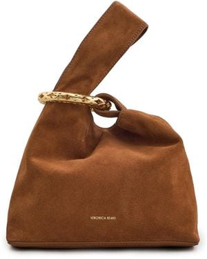Veronica Beard Suede Swing Bag - Brown