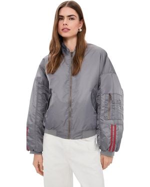 Lioness Bloom Bomber Jacket - Gray