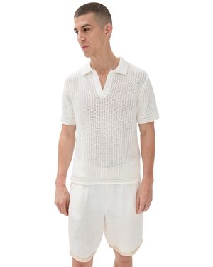 Awet Yared Knit Polo - White