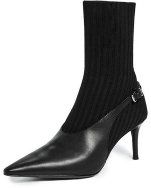 Rag & Bone Mercer Sock Slingback Boots - Black