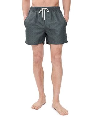 Oas Mosaico Swim Shorts - Blue
