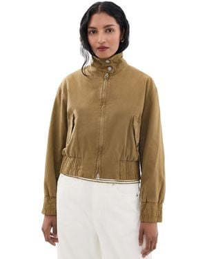 Rag & Bone Eliza Canvas Bomber Jacket - Metallic