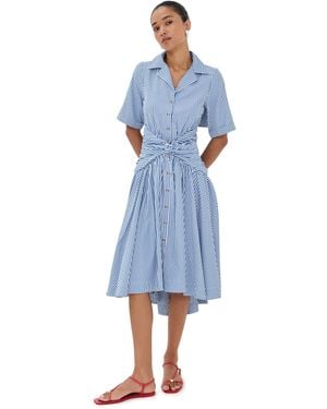 Rosie Assoulin Tie Shirt Dress - Blue