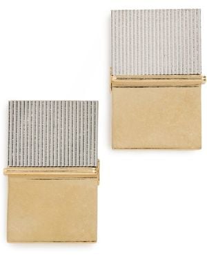 Acne Studios Small Note Pad Earrings - White