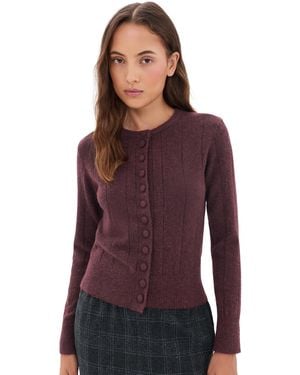 Wayf Cassie Cardigan - Purple