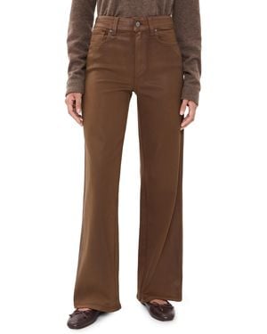 PAIGE Coated Anessa Coated Jeans - Brown