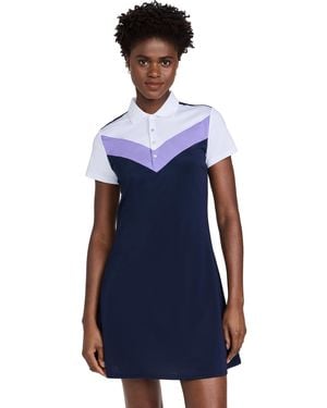 Ralph Lauren Short Sleeve Air Tech Pique Polo Dress - Blue