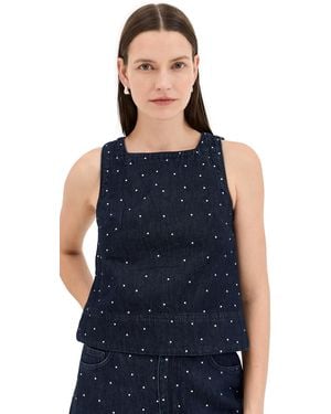 ALIGNE Meg Diamante Top - Blue