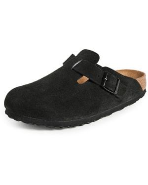Birkenstock Boston Soft Footbed Clogs - Black