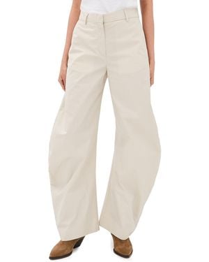 Acne Studios Barrel Leg Pants - Natural