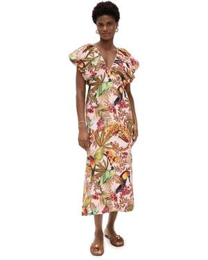 FARM Rio Sleeveless Midi Dress - Multicolor