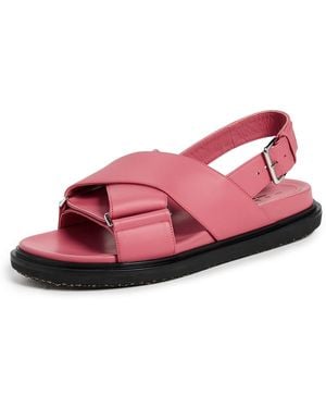 Marni Fb Criscross Sandals - Pink