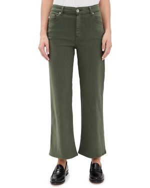 AG Jeans Saige Wide Leg Crop Jeans - Green