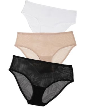 Skarlett Blue Jolie Lacy Hipster Panties 3 Pack - Black