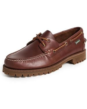 Sebago Ranger Waxy Lug Boat Shoes - Brown