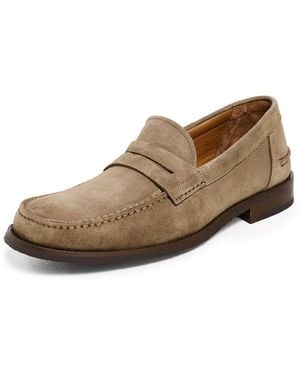 Allen Edmonds Sorrento Suede Penny Loafers - Brown