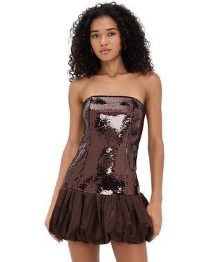 retroféte Anika Sequin Dress - Black