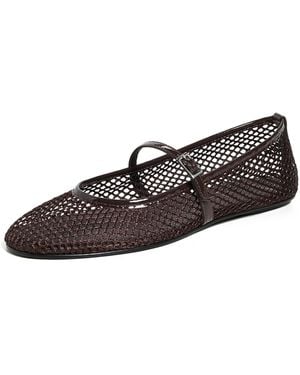 Black Suede Studio Mika Flats - Black
