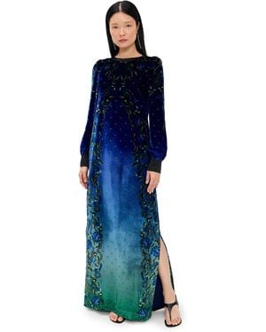 Saloni Amrit Long Kurta Dress - Blue
