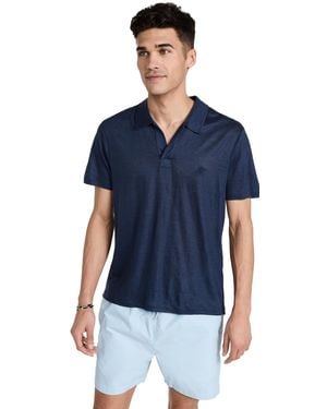Vilebrequin Linen Pyramid Polo Shirt - Blue