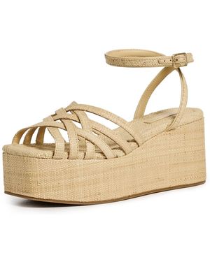 Loeffler Randall Channing Platform Sandals - Natural