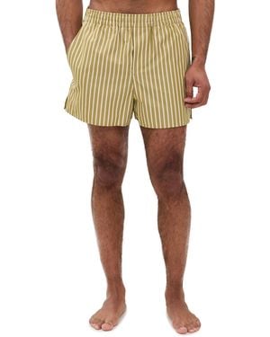 Ami Paris Elasticated Shorts 3 - Yellow