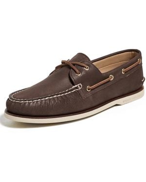 Sperry Top-Sider Cup Authentic Original 2 Eye Nubuck Boat Shoes - Brown
