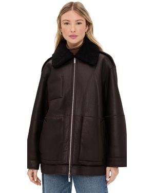 Theory Rev Cocoon Coat - Black