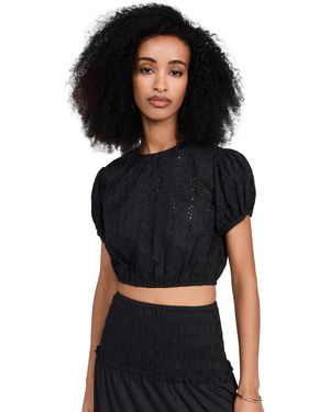 Playa Lucila Crew Top - Black
