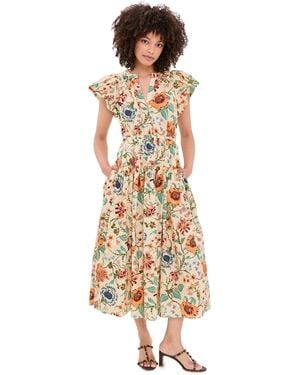 Ulla Johnson Marin Cotton Midi Dress - Natural