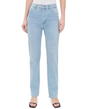 FRAME Le Sleek Straight Long Jeans - Blue