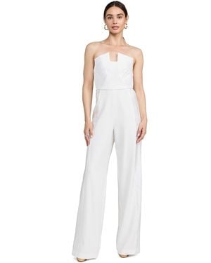 Black Halo Lena Jumpsuit - White